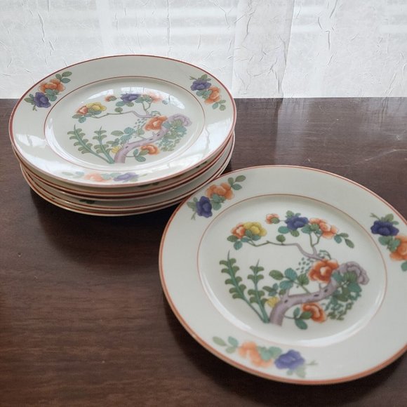 Set of 6 Rosenthal Indian Tree Dessert Plates 6" patented Oct16th 1923 - Picture 1 of 15